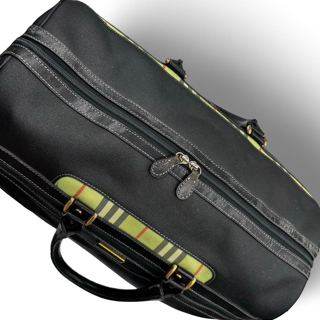 【ヴィンテージ】バーバリーゴルフ　2way ボストンバッグ　ショルダー　PVC