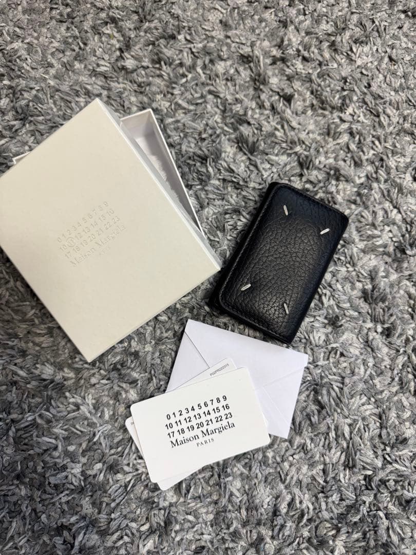 Maison Margiela ブラックレザーキーケース