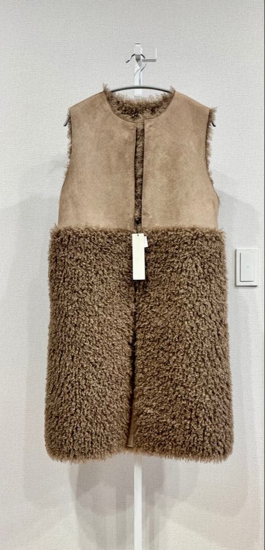 アルアバイル　リバーシブルボアロングジレ　02 M