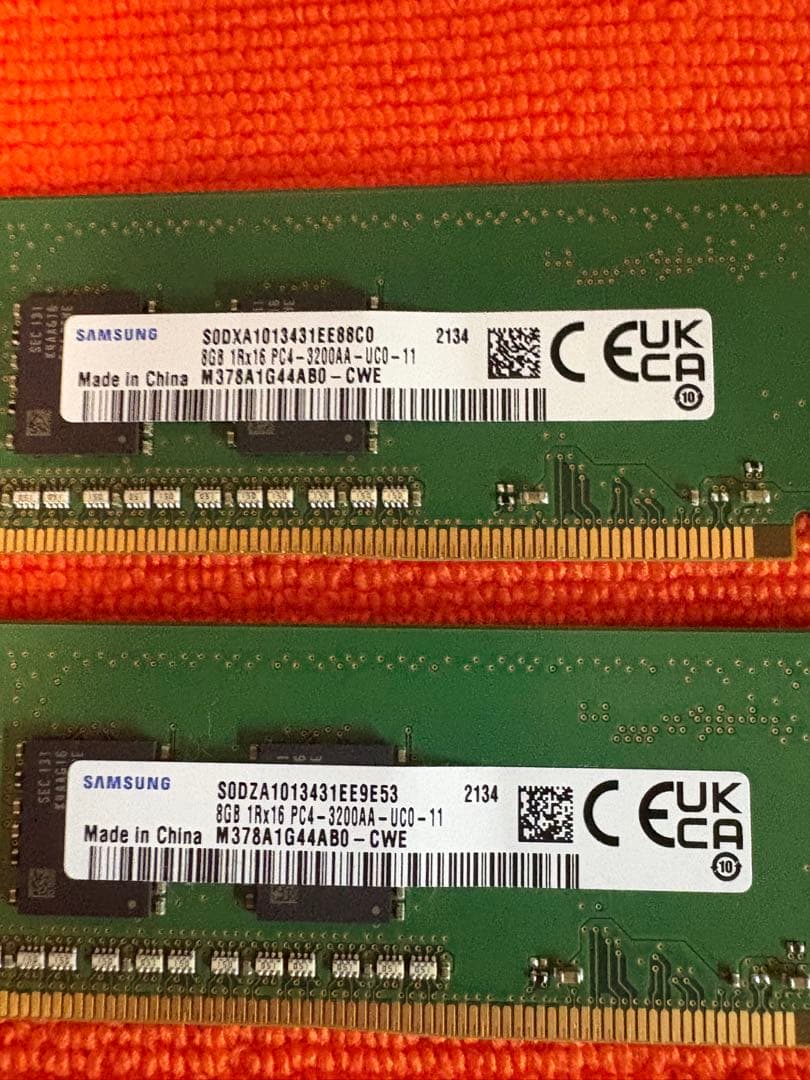 Samsung DDR4 8GB×2 メモリ PC4-3200AA-U-D11