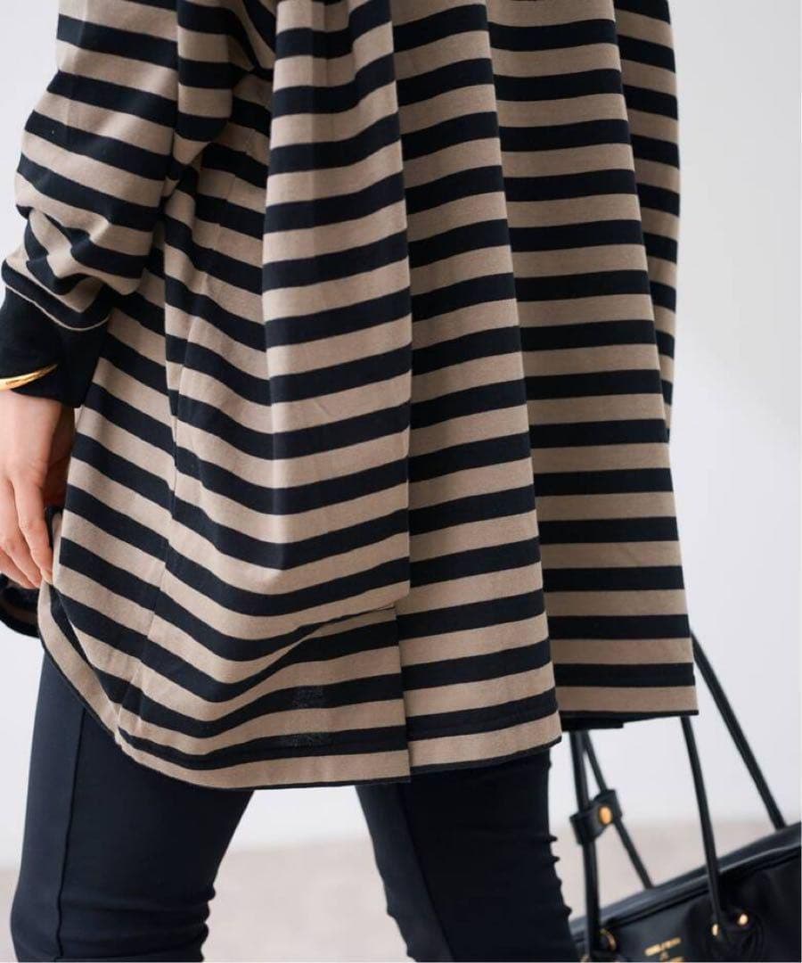 FRAMeWORK onit/オニット別注OVERSIZEボーダーロングスリーブ