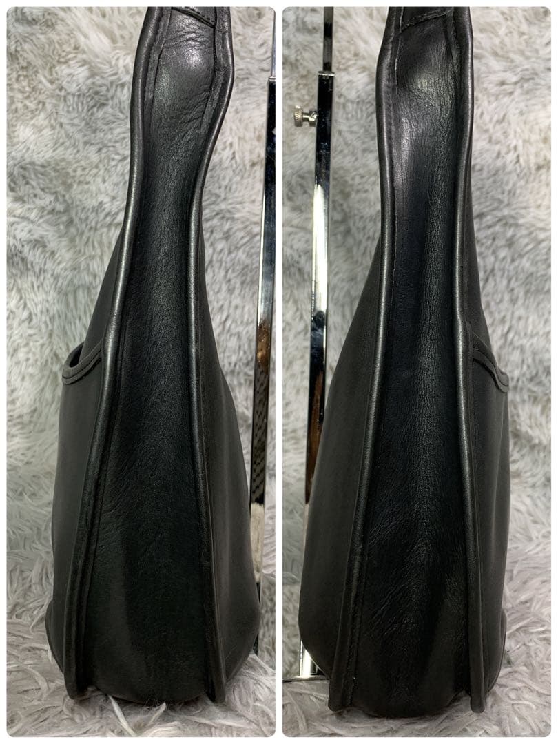 美品 COACH コーチ エルゴ ハンドバッグ アクセサリーポーチ レザー