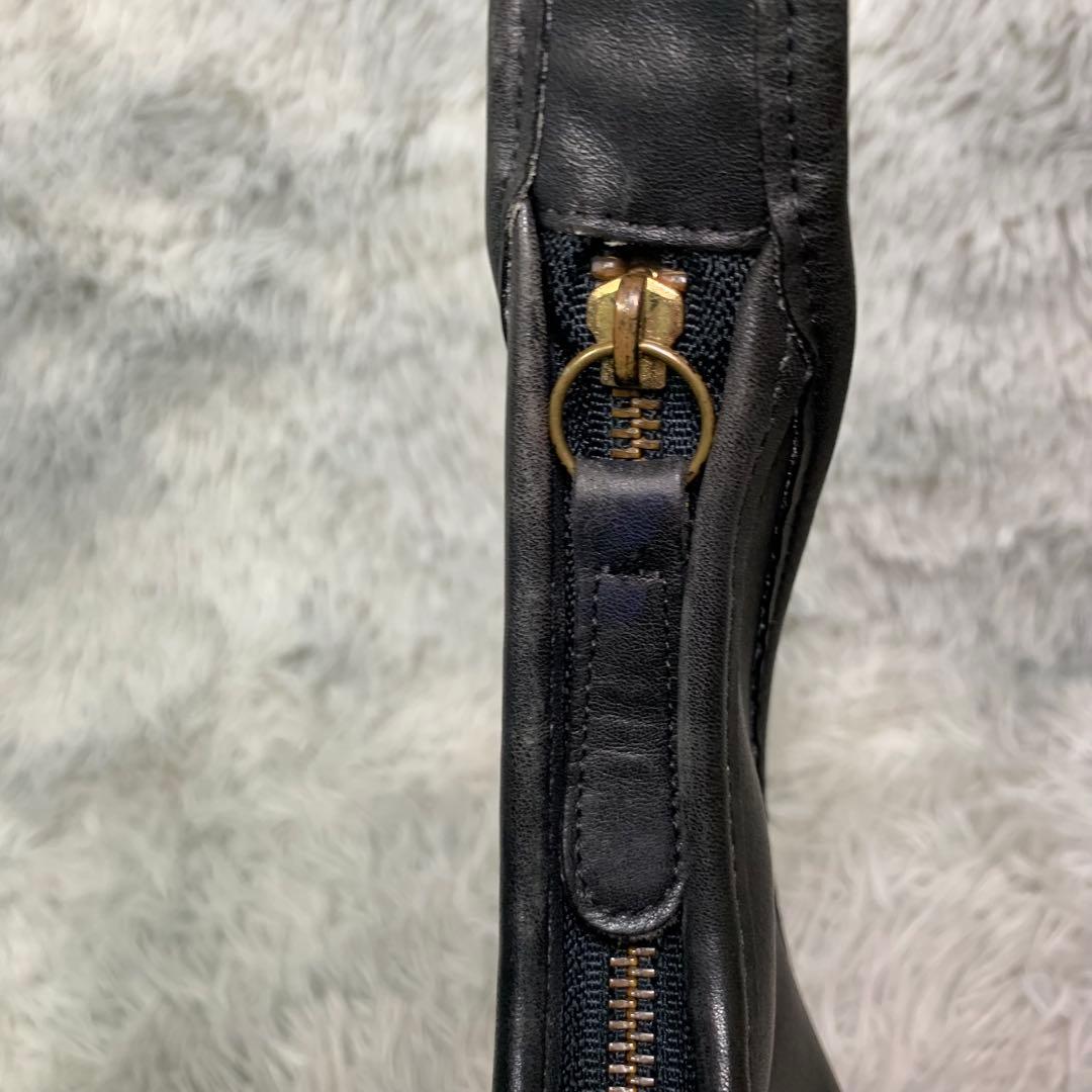 美品 COACH コーチ エルゴ ハンドバッグ アクセサリーポーチ レザー