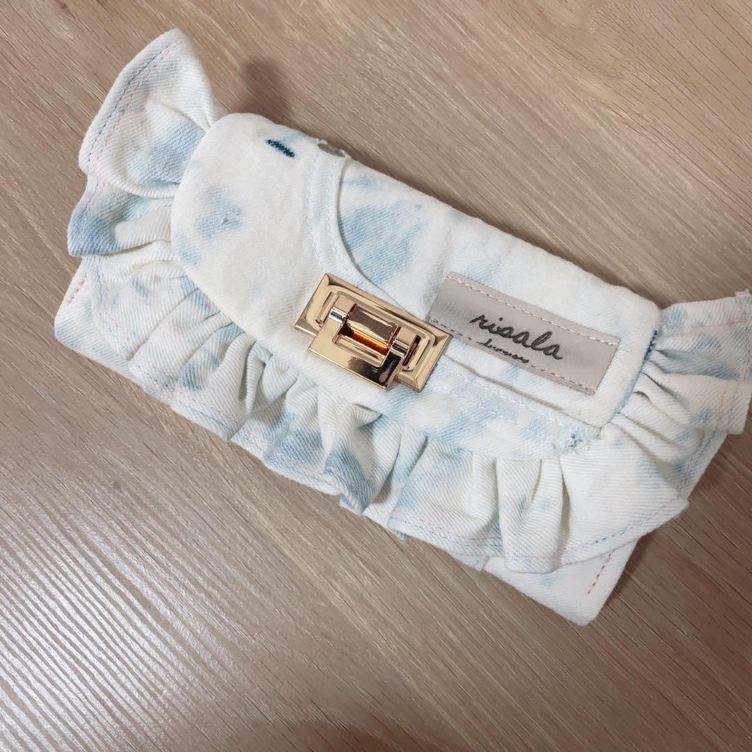 デニム リメイク フリル ウォレット