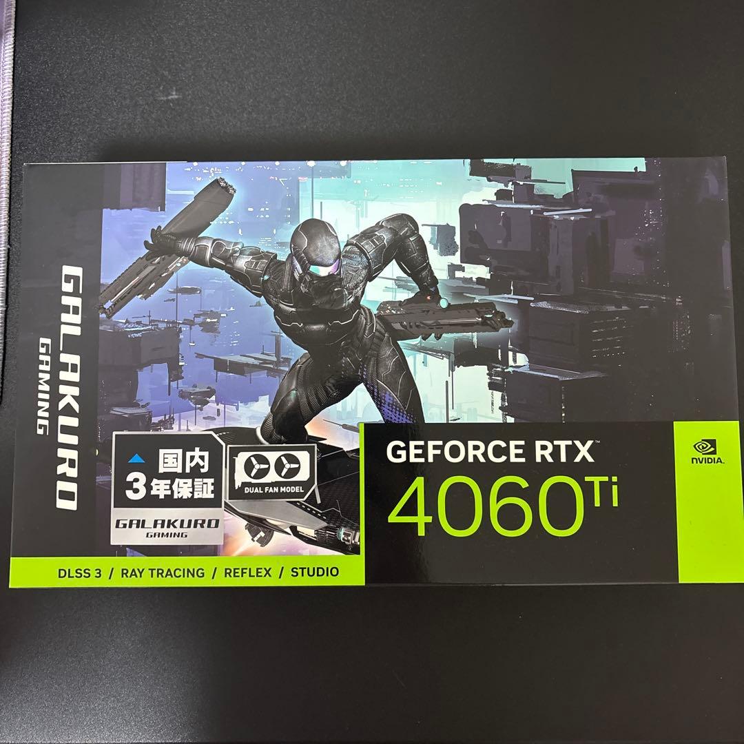 【新品・未使用】玄人志向 GeForce RTX 4060 Ti 8GB