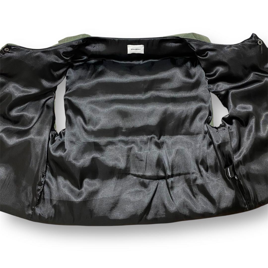 ジャケット・アウター ASKYURSELF MILITARY CANVAS PUFFER VEST M