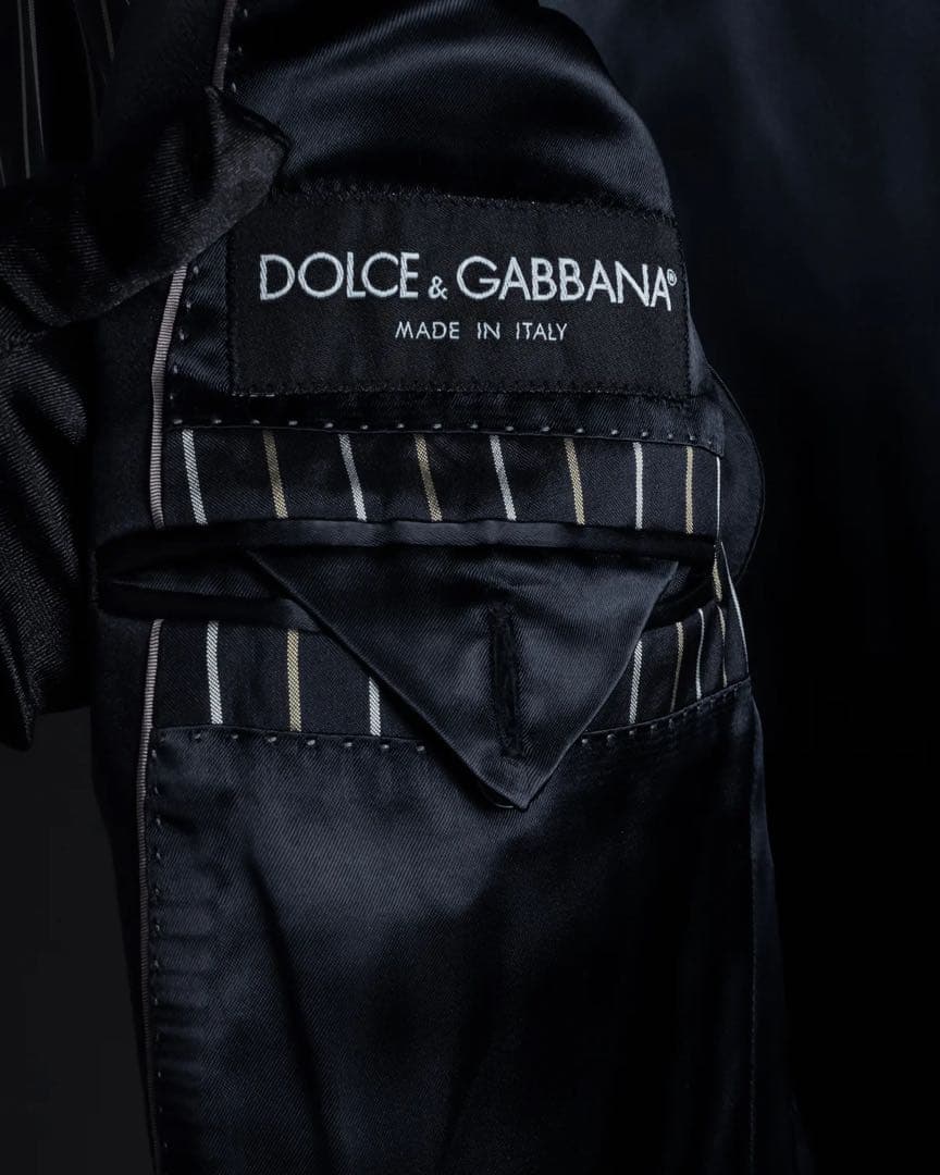 DOLCE&GABBANA ダブルブレスト ストライプジャケット
