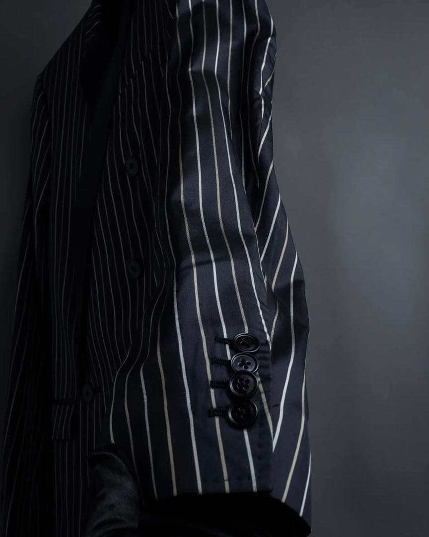 DOLCE&GABBANA ダブルブレスト ストライプジャケット