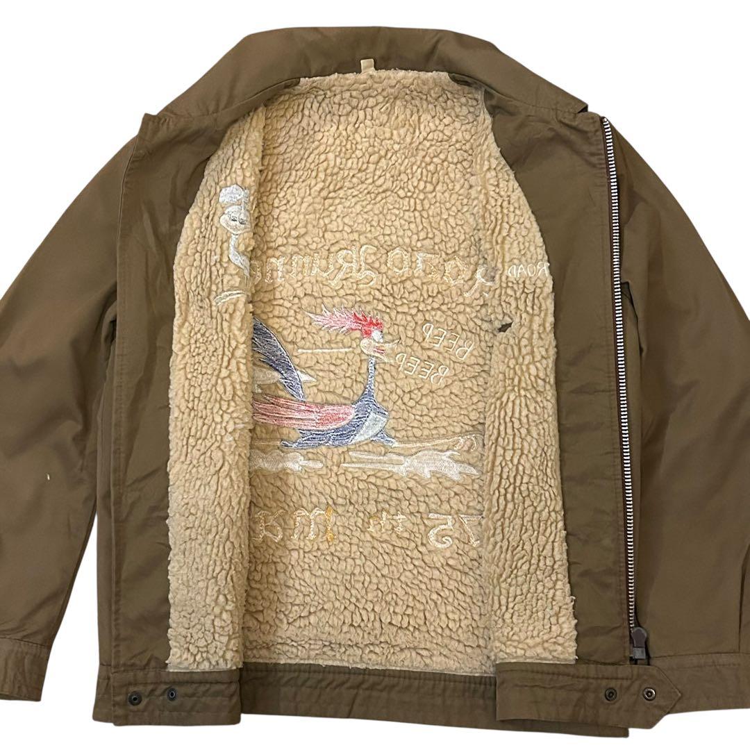 ロードランナー ボア ブルゾン スーベニア ベトジャン 刺繍 ミリタリー