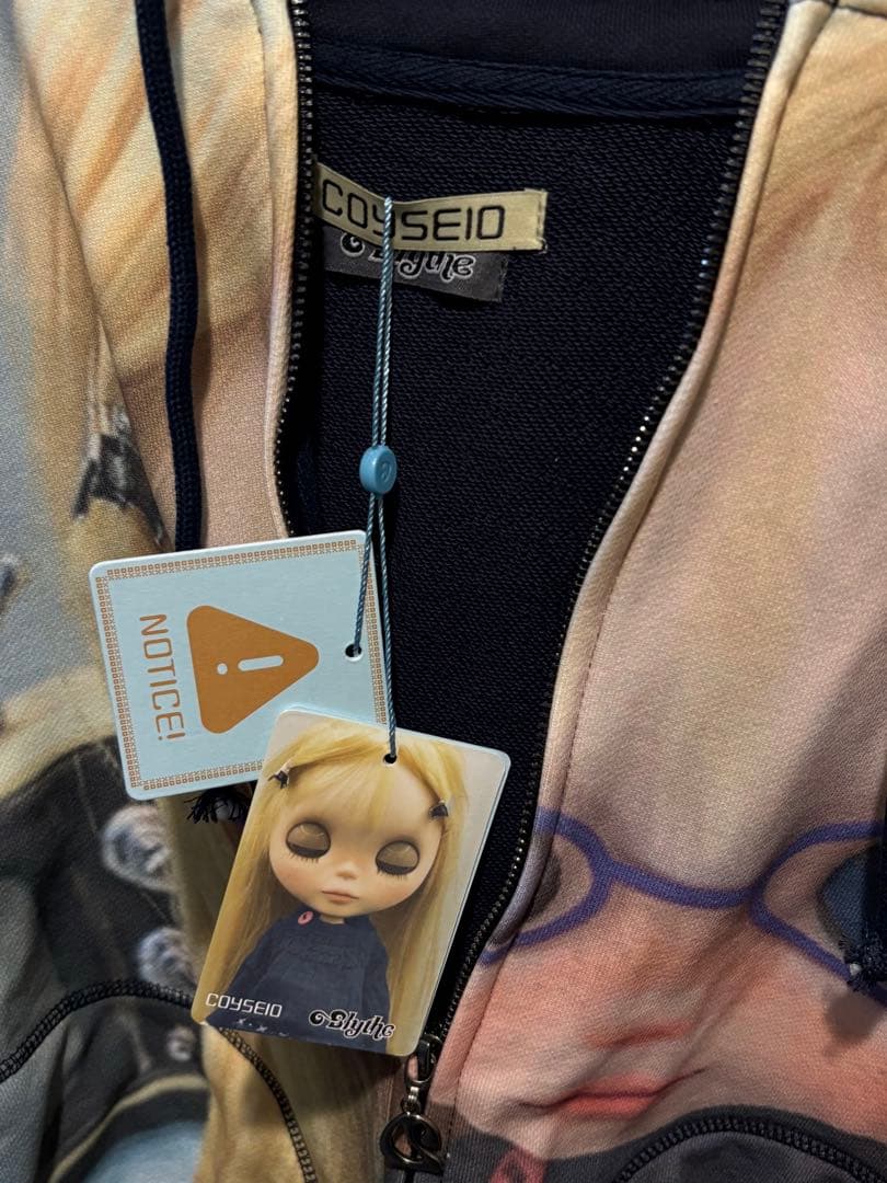 COYSEIDO Blytheプリント パーカー ネイビー