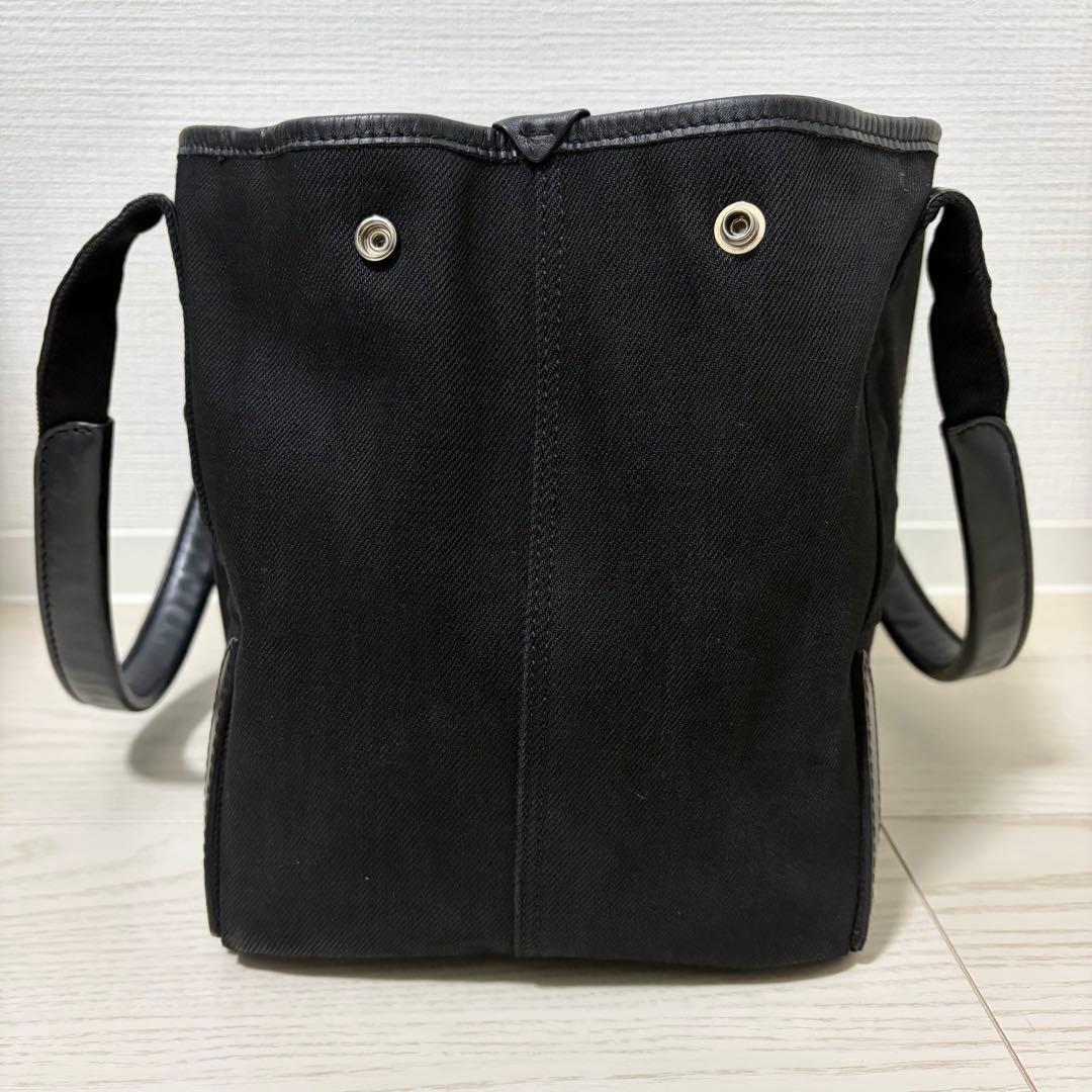 ✨美品✨バレンシアガ　ネイビーカバスS　ハンドバッグ　キャンバス　ポーチ　黒