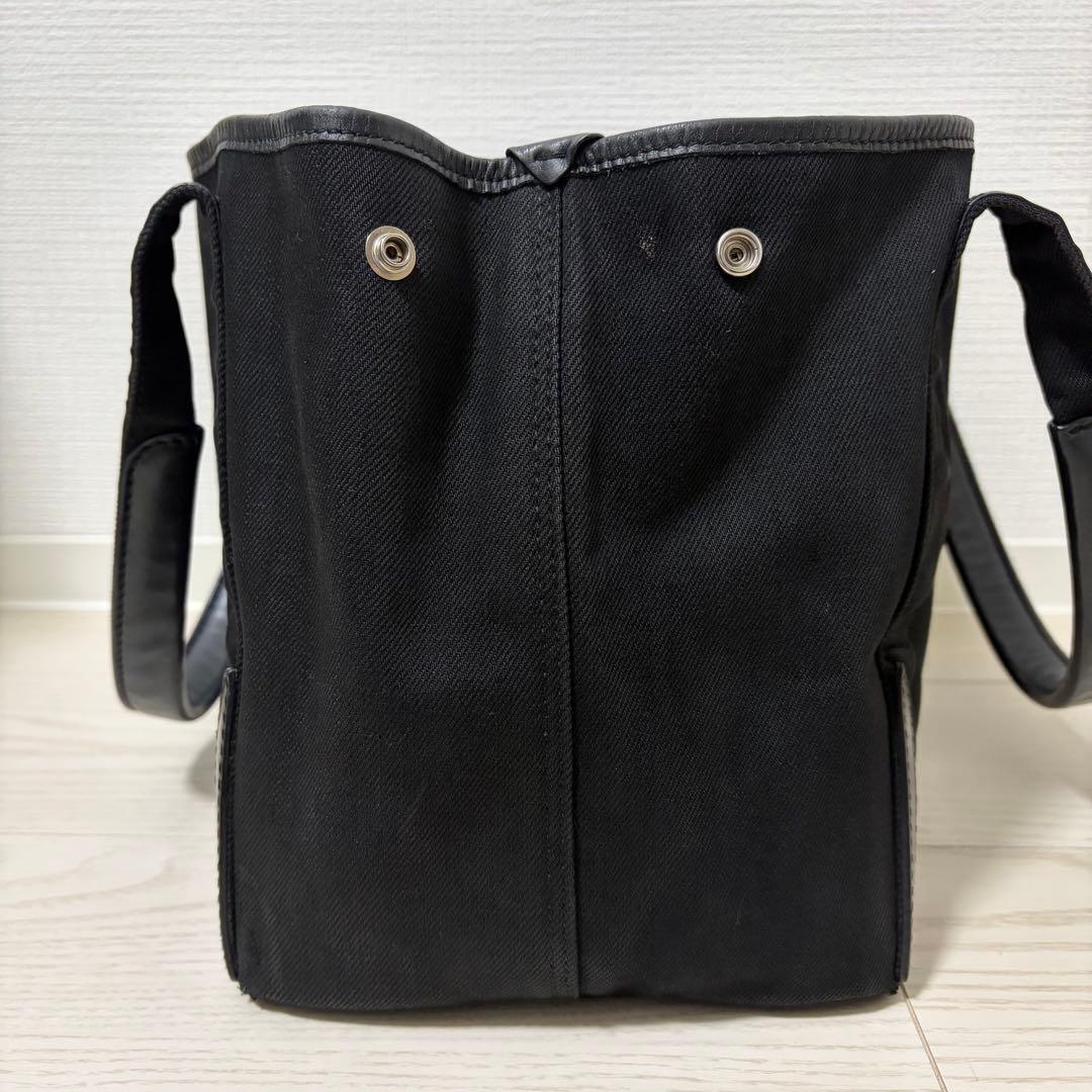 ✨美品✨バレンシアガ　ネイビーカバスS　ハンドバッグ　キャンバス　ポーチ　黒