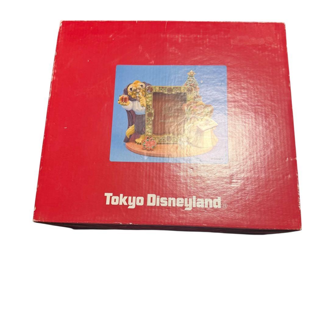 東京ディズニーランド クリスマスファンタジー 2006 美女と野獣 写真立て陶器