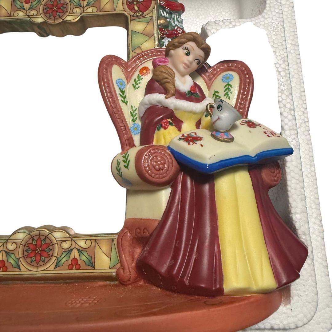 東京ディズニーランド クリスマスファンタジー 2006 美女と野獣 写真立て陶器