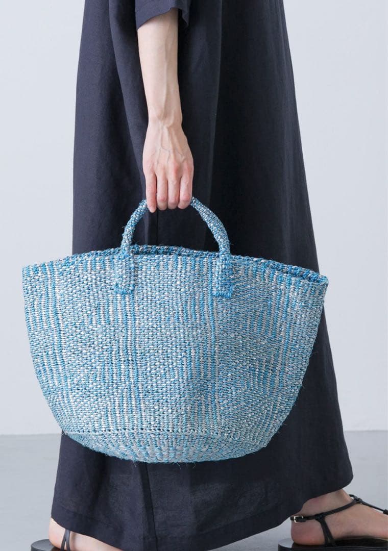 アーバンリサーチ　かぐれ　アフリカンスクエア　プラスチックサイザルバッグ