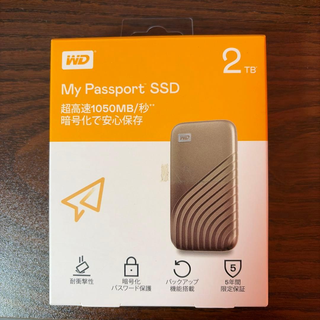 か*み様 WD ポータブルSSD 2TB Type-c ウエスタンデジタル　ゴー