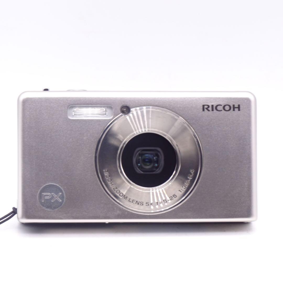 【動作確認済】 RICOH PX コンパクトデジタルカメラ シルバー
