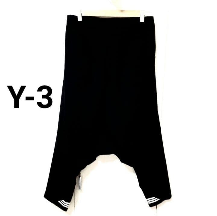 希少限定★Y-3★ヨウジヤマモト✫3ライン ロゴ✫サルエルパンツ 黑 入手困難