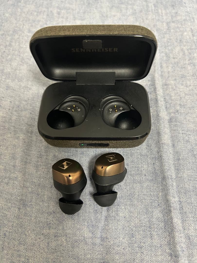 Sennheiser ワイヤレスイヤホン ブラック・ゴールド　MTW4C