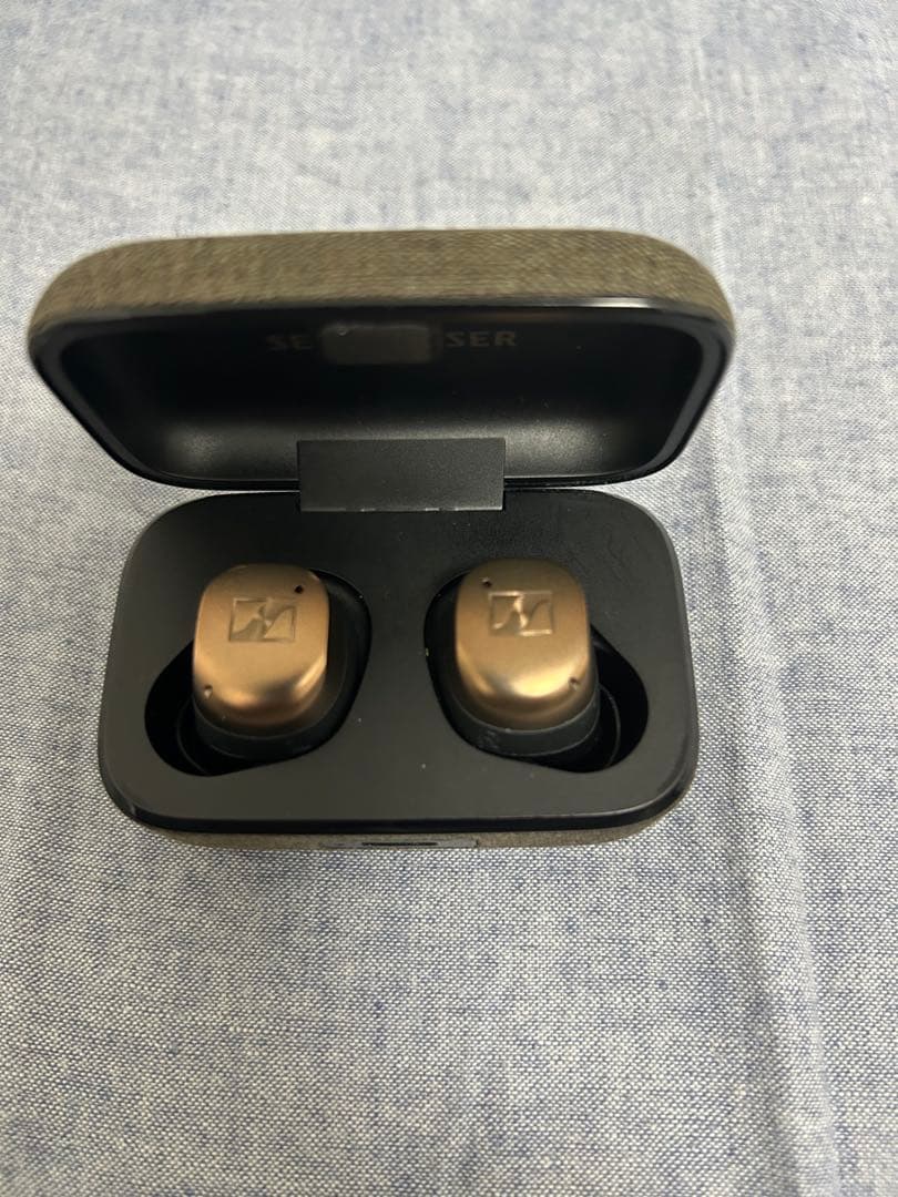 Sennheiser ワイヤレスイヤホン ブラック・ゴールド　MTW4C