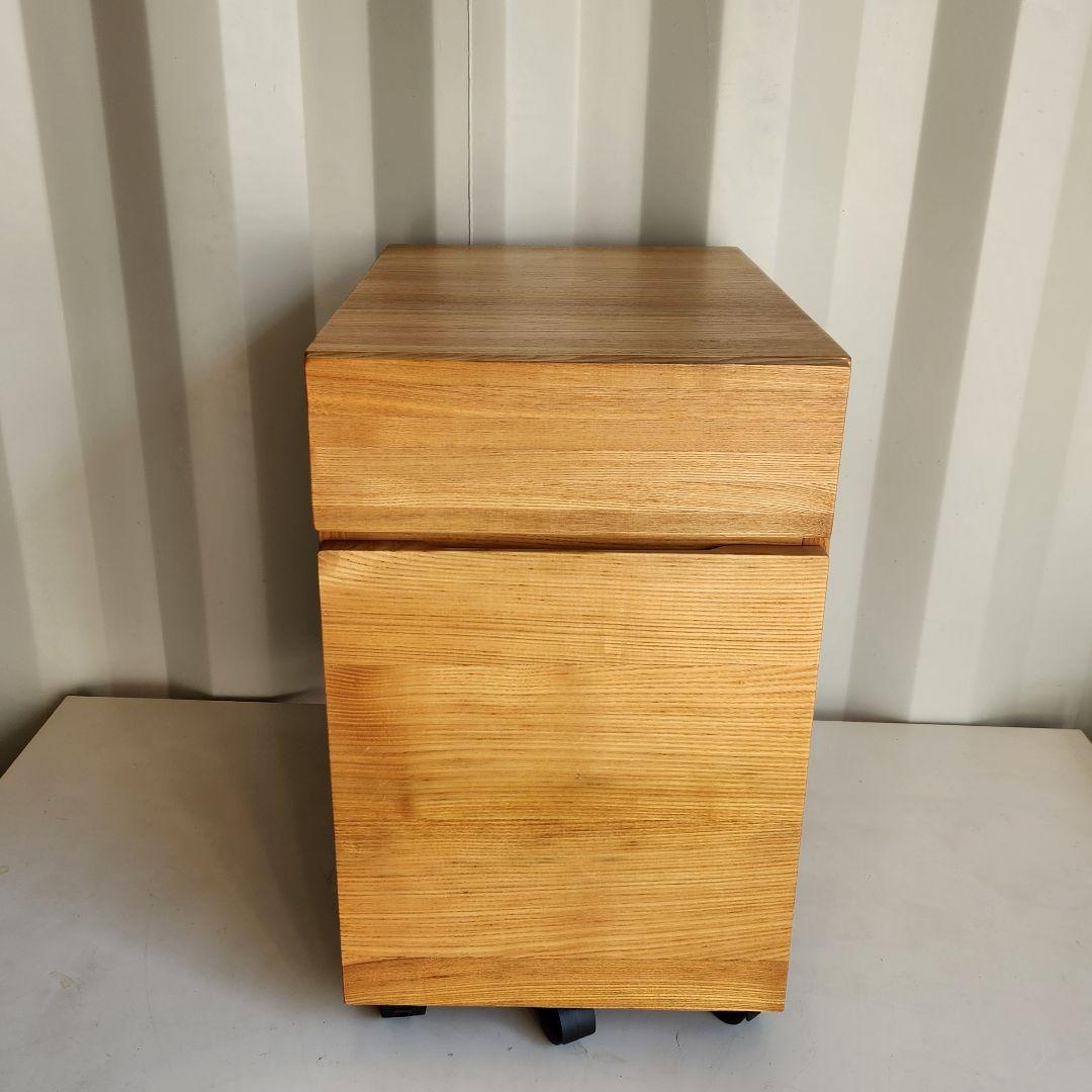 廃盤モデル　無印良品 木製 デスクキャビネット タモ材　➁
