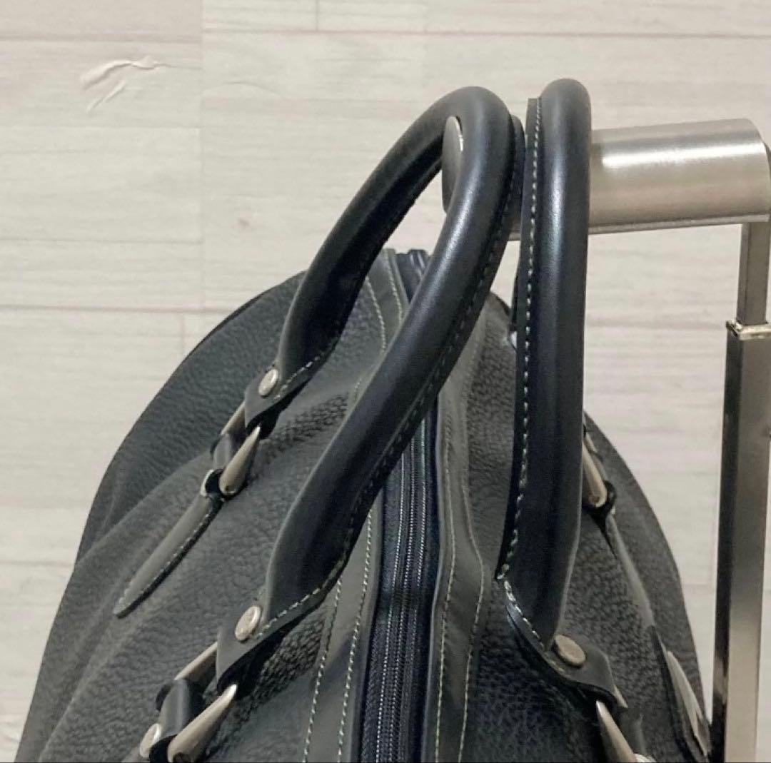 【新品】✨ピエール カルダン✨ボストンバッグ シボ革 ブラック 黒 2way