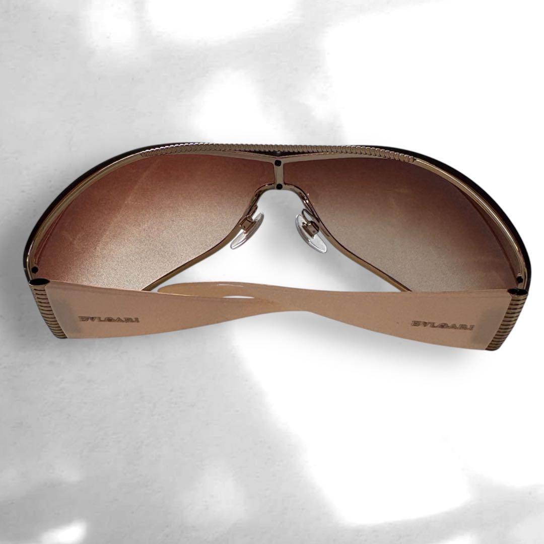 BVLGARI ブルガリ サングラス ブラウングラデーション ゴールド金属