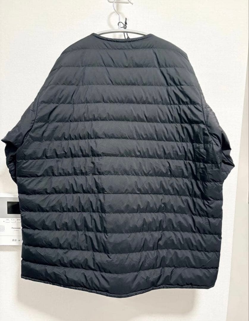スペリオダウン ラウンドネックジャケット　ブラック　L-R