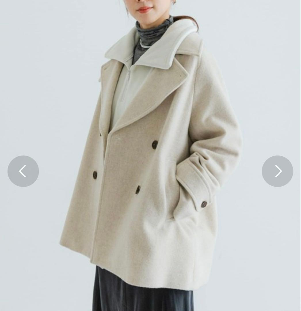 アーバンリサーチ　スーパー100メルトンPコート