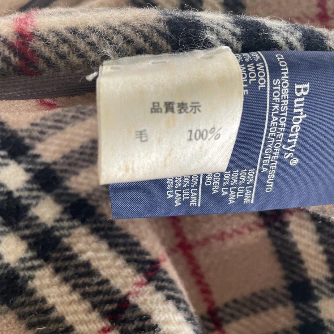 英国製Burberrys バーバリー ノバチェック柄 ダッフルコートサイズL相当