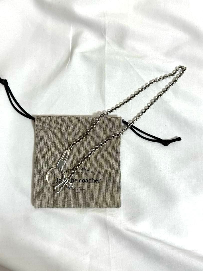 小物 foot the coacher Wallet Chain silver