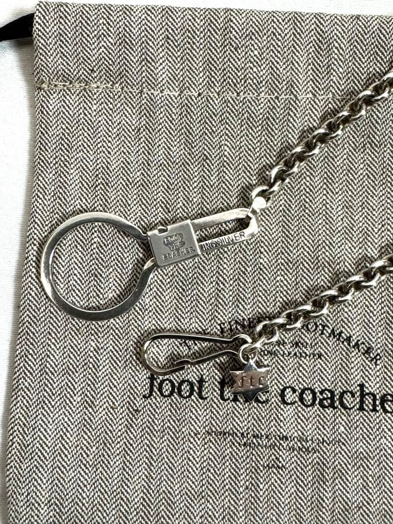 小物 foot the coacher Wallet Chain silver
