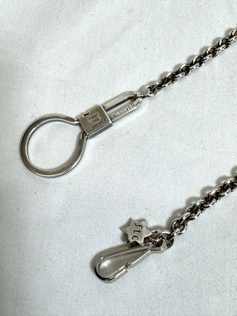 小物 foot the coacher Wallet Chain silver