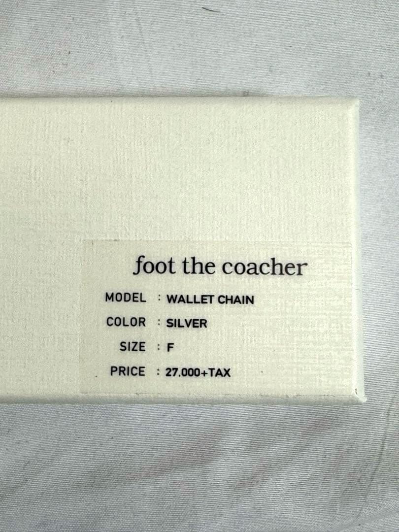 小物 foot the coacher Wallet Chain silver