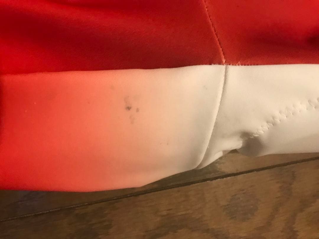 スキーレーシングスーツスーツ 競技用ワンピース ホワイト/レッド