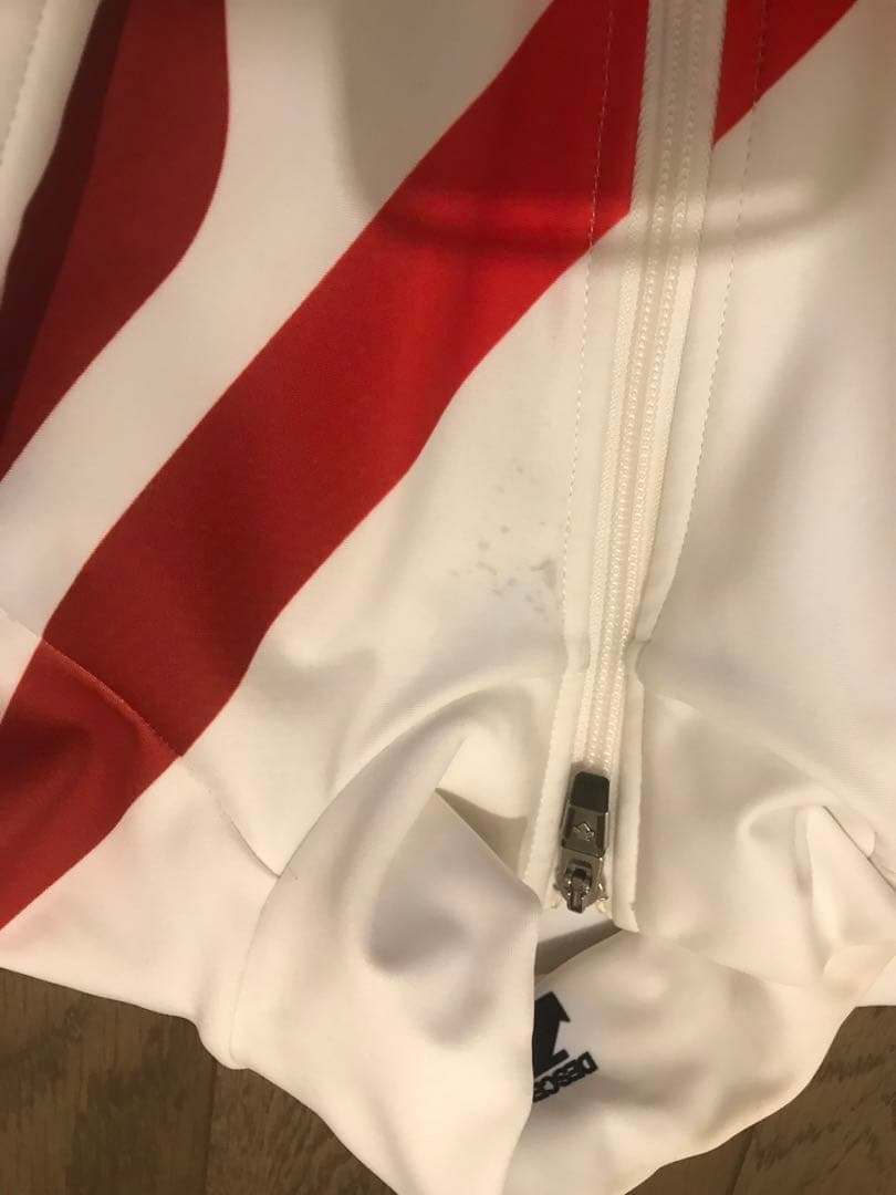 スキーレーシングスーツスーツ 競技用ワンピース ホワイト/レッド