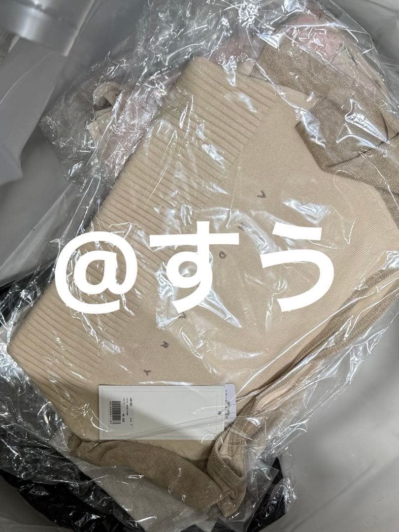 トップス andmary Amari knit tops mocha brown