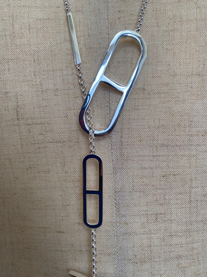 エルメス　エバーシェーヌダンクル　シルバーネックレス