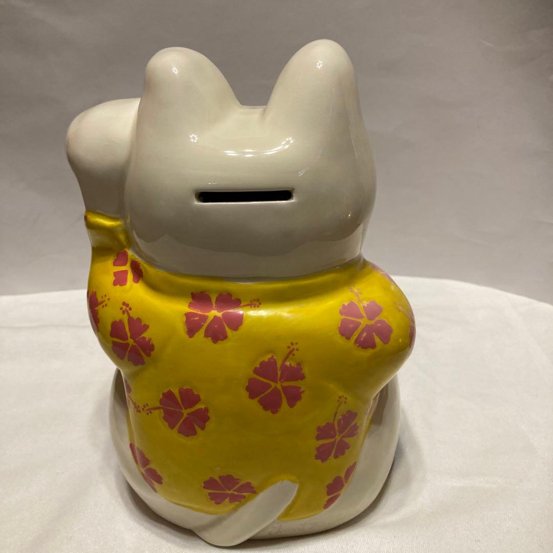 レア‼︎ Hawaii ハワイ　陶器製 ウクレレ招き猫　ラッキーキャット