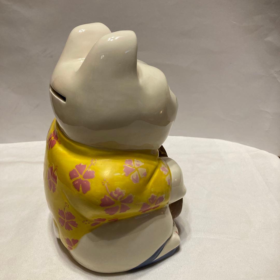 レア‼︎ Hawaii ハワイ　陶器製 ウクレレ招き猫　ラッキーキャット