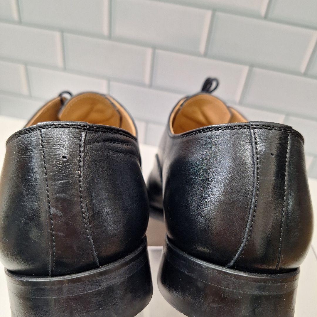 【良品】 スコッチグレイン 25 EEE ストレートチップ 革靴 黒 内羽根