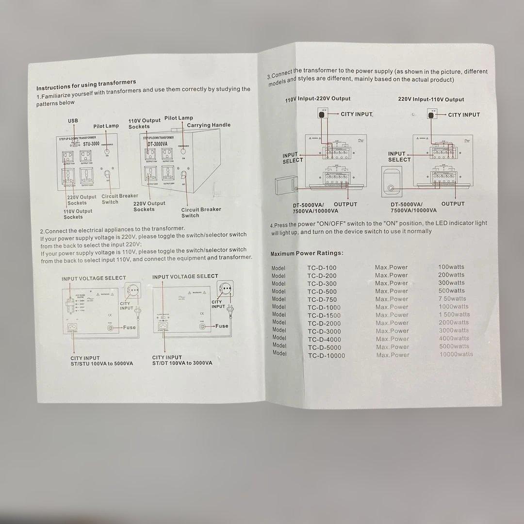 Beleeb 2000VA　昇圧　降圧　変圧器