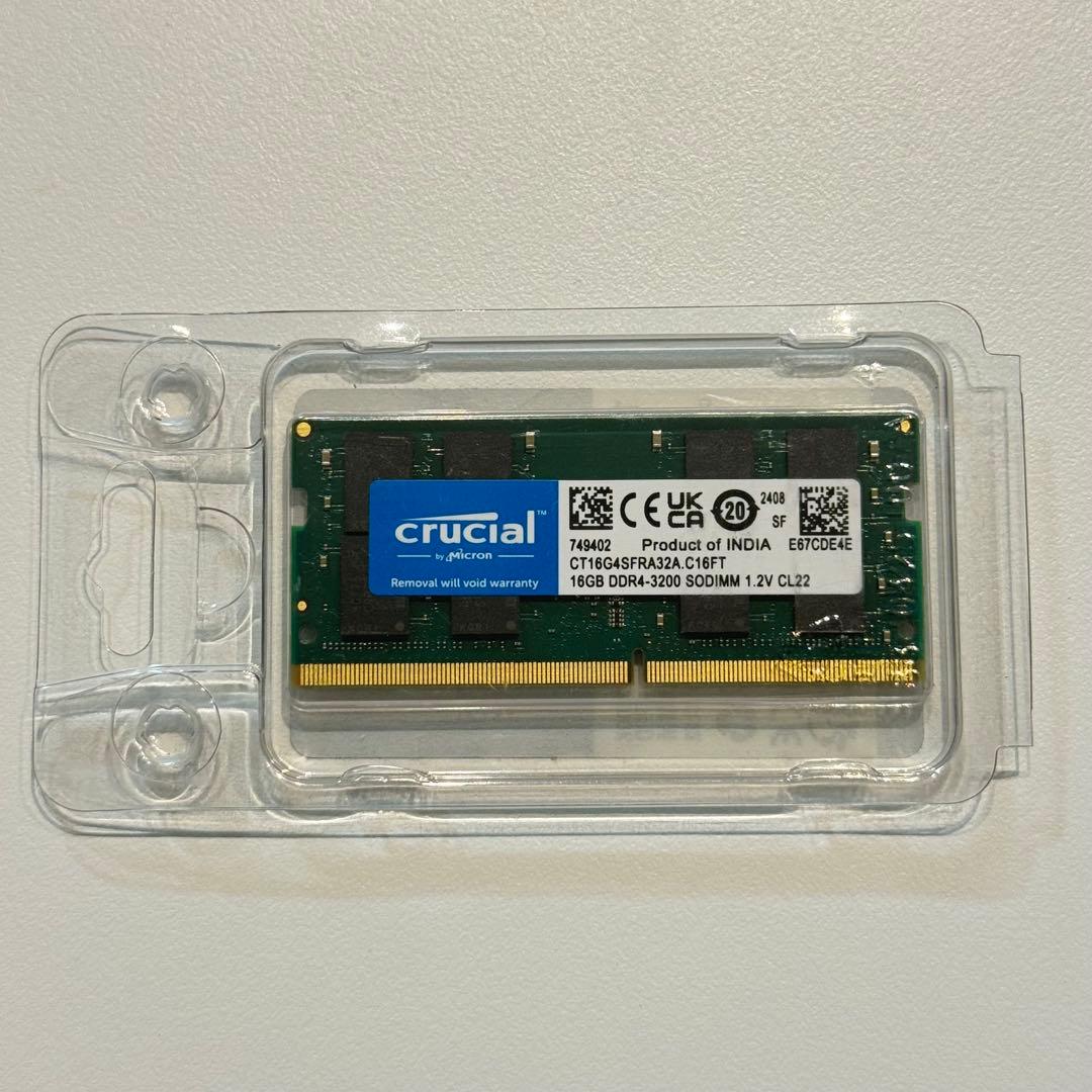crucial DDR4-3200 SODIMM 16GB 新品未使用