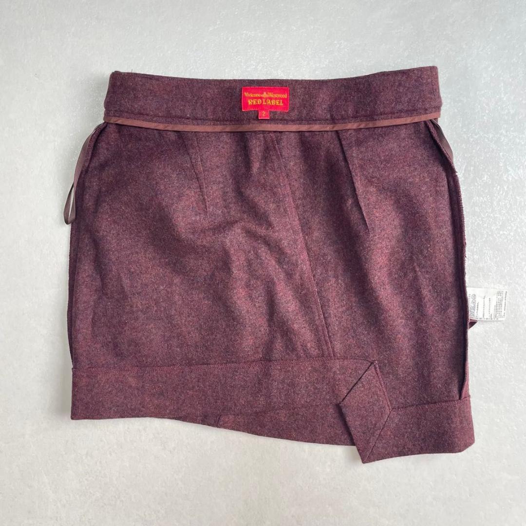 美品 Vivienne Westwood アシメ ミニスカート アシンメトリー