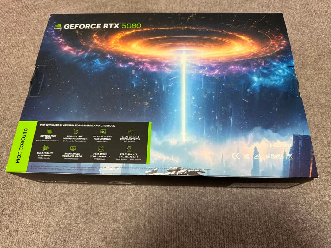 【新品未開封】玄人志向　GG-RTX5080-E16GB/OC/TP
