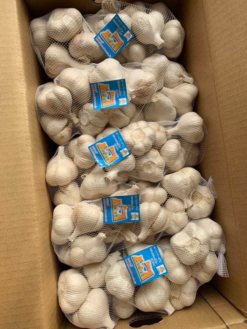 にんにく　青森県産にんにくMサイズ５キロ　訳ありにんにく　ホワイト六片種にんにく