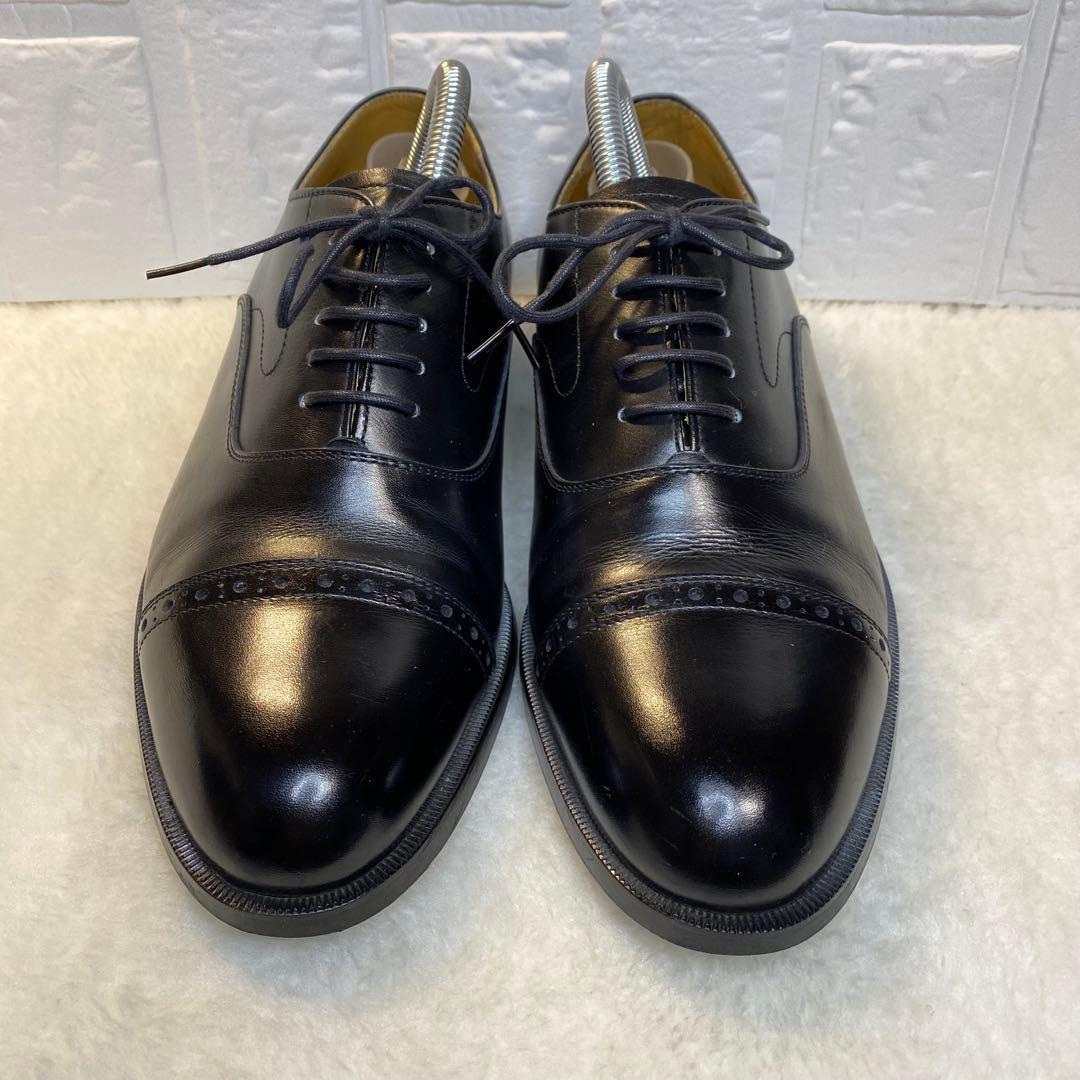 【美品】REGAL リーガル ストレートチップ 革靴 25.0cm ブラック