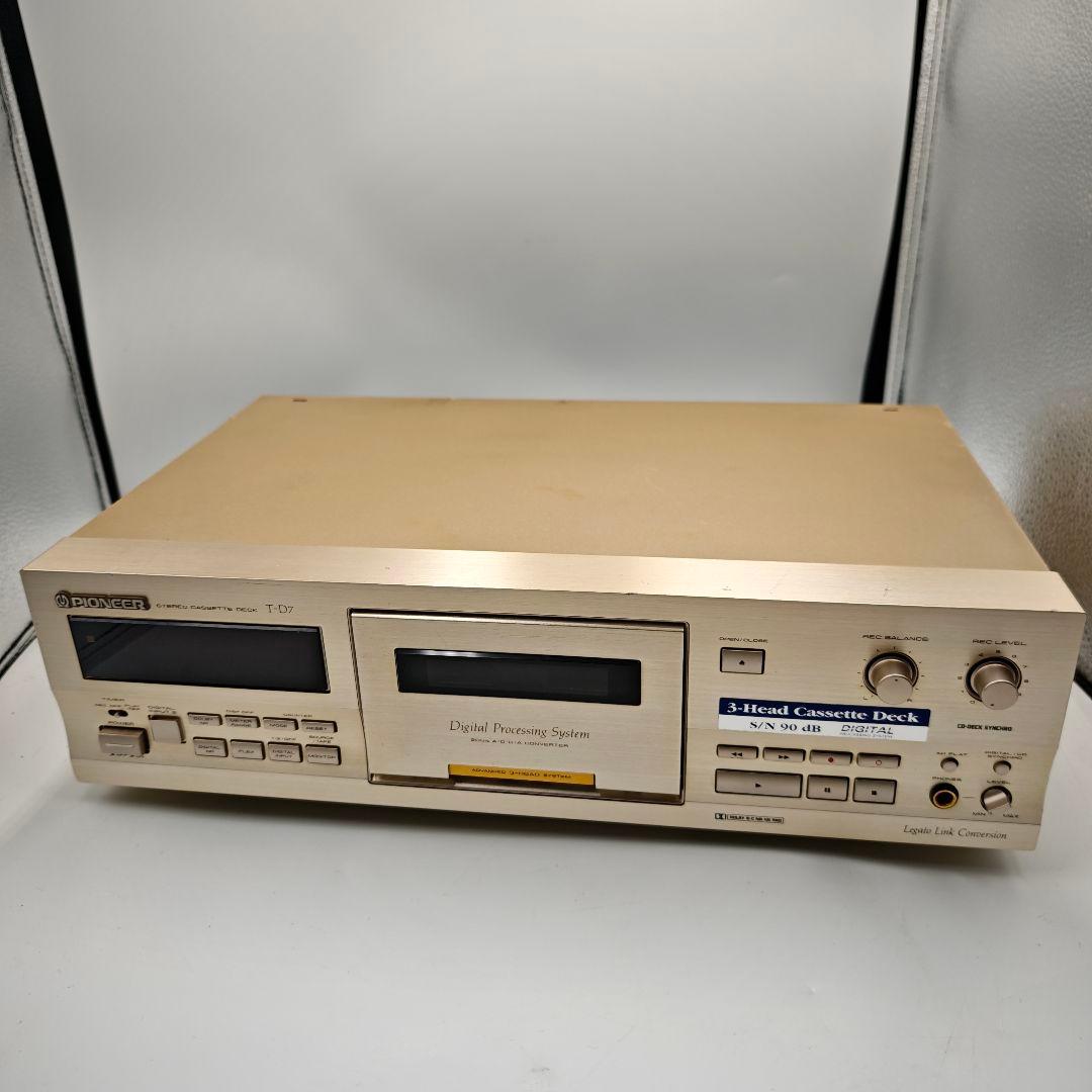 【完全動作品】パイオニア 3ヘッドシングルカセットデッキ T-D7