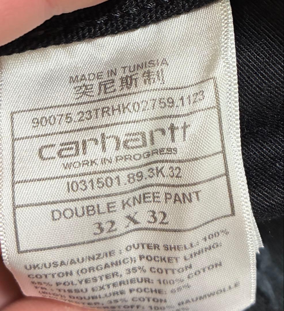 carharttダブルニー　32×32 ブラック