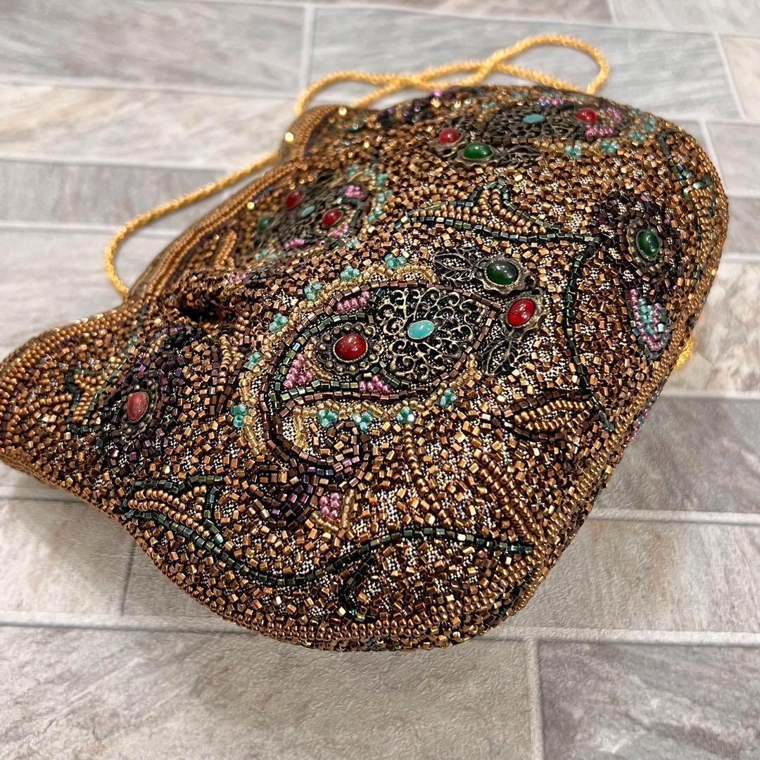 皇室御用達✨ LUMYはしもと ビーズバッグ ポシェット ヴィンテージ レトロ